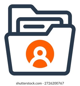 Icono de Vector del directorio de empleados para HRMS