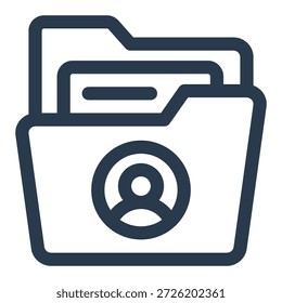 Icono de Vector del directorio de empleados para HRMS