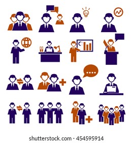 employee, employees icon set