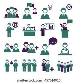 employee, employees icon set