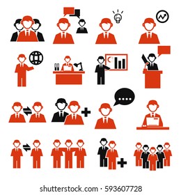 employee, employees icon set