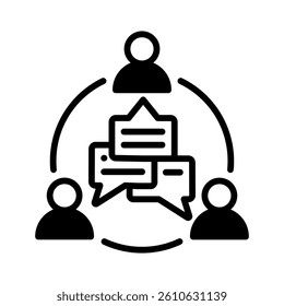 Employee Engagement Icon Element for Design