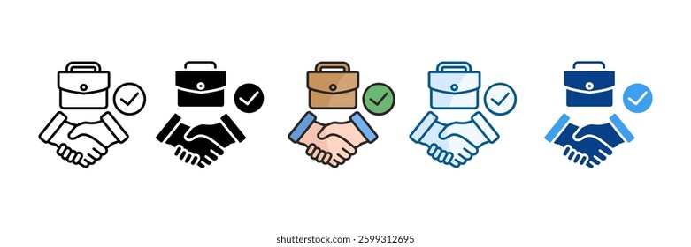 Employee Engagement Icon Set Multiple Style Collection