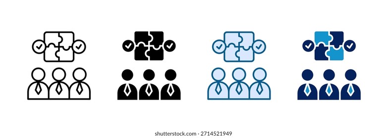 Employee Engagement Icon Set Multiple Style Collection