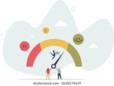 Employee engagement and satisfaction level measurement.Corporate business recruitment and company HR work monitoring for best motivation and productivity . character life .
