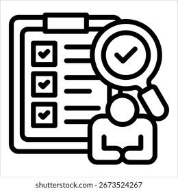 Elemento De Icono De Evaluación De Empleados Para Diseño