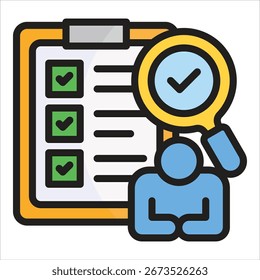 Elemento De Icono De Evaluación De Empleados Para Diseño