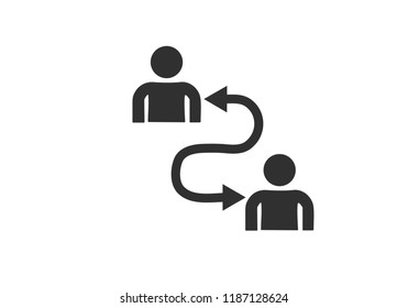 Employee exchange icon 
