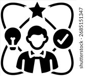 Employee Experience Icon Element For Design