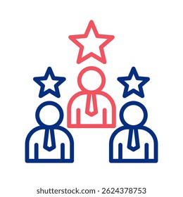 Elemento de icono de experiencia de empleado para diseño