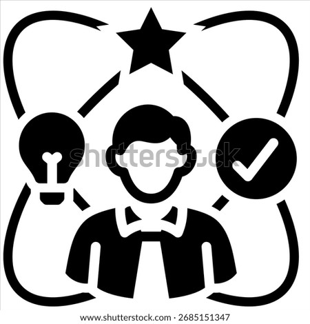 Employee Experience Icon Element For Design