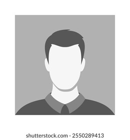 Employee faceless man avatar headshot