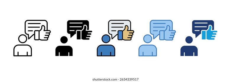 Employee Feedback Icon Element For Design