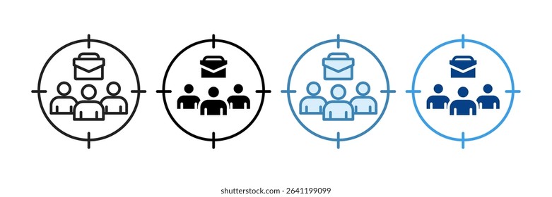 Employee Focused Icon Set Multiple Style Collection