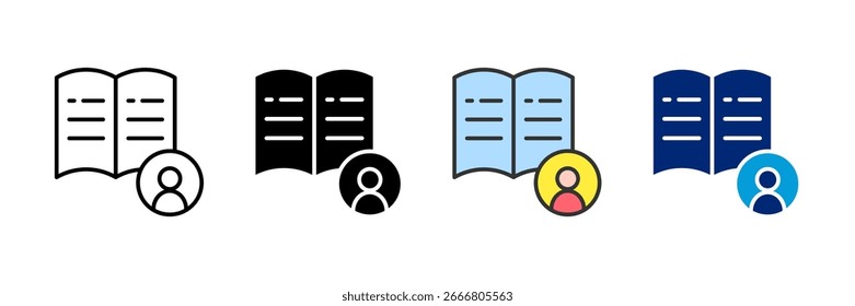 Employee Guide Icon Set Multiple Style Collection