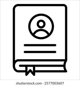 Employee Handbook Icon Element For Design