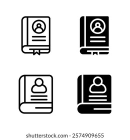 employee handbook icon set color editable