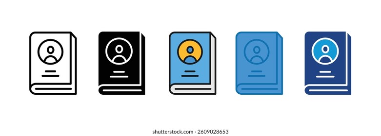 Employee Handbook Icon Set Multiple Style Collection