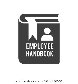 Employee handbook manual icon. New Employee Hiring Process icon. Recruitment book