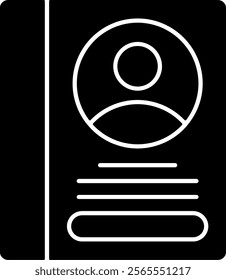 Employee Handbook Solid Style Icon Design