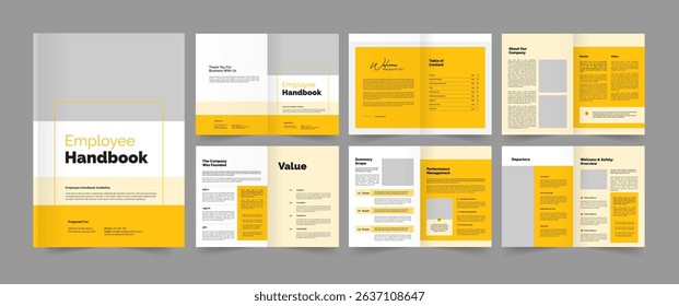 Employee Handbook Template Hr Handbook Design