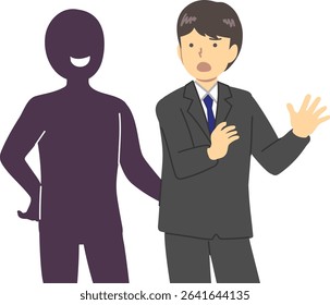 Employee :  Harassment illustration :  Vector