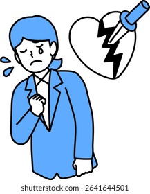 Employee harassment illustration : vector