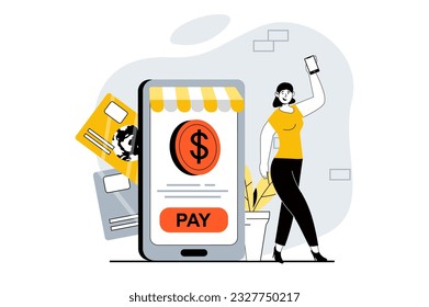 Employee hiring process concept with people scene in flat design for web. Woman work as headhunter and looking applicants at vacancy. Vector illustration for social media banner, marketing material.
