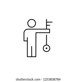 Employee, human, key icon. Element of business people icon for mobile concept and web apps. Thin line Employee, human, key icon can be used for web and mobile