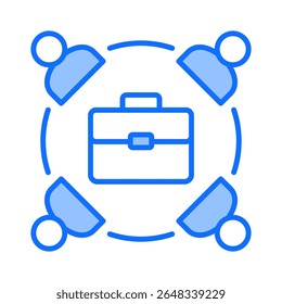 Employee Icon Element For Design
