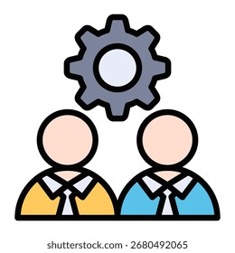 Employee Icon Element For Design