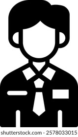 Employee Icon Glyph Vector Illustration