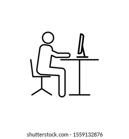 employee icon, illustration design template