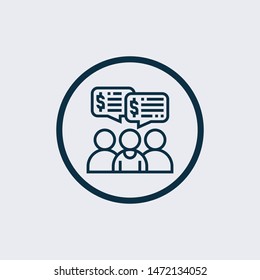 employee icon isolated on white background from office collection. employee icon trendy and modern employee symbol for logo, web, app