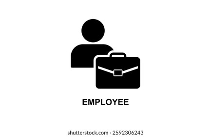 Employee Icon Isolated Vector Illustration