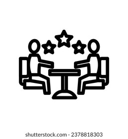 employee icon or logo design isolated sign symbol vector illustration - High quality black outline style vector icon collection. Icon Design