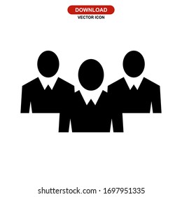 employee icon or logo isolated sign symbol vector illustration - high quality black style vector icons
