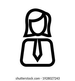 employee icon or logo isolated sign symbol vector illustration - high quality black style vector icons
