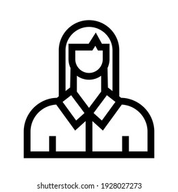 employee icon or logo isolated sign symbol vector illustration - high quality black style vector icons
