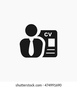Employee icon. Recruitment sign. Headhunting. We are hiring symbol. Hiring icon image.