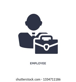 employee icon. Simple element illustration from human resources concept. employee editable symbol design on white background. Can be use for web and mobile.
