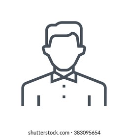 Employee icon suitable for info graphics, websites and print media and  interfaces. Line vector icon.