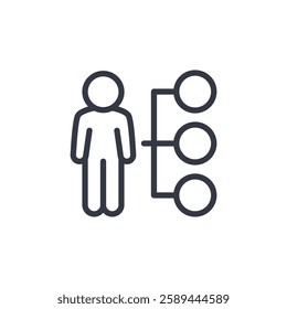 employee icon symbol vector sign isolated on white background illustration for graphic and web design