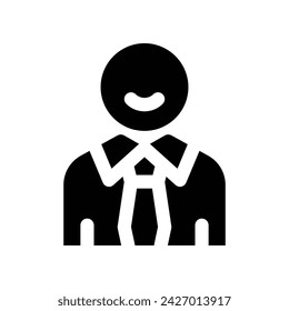 employee icon. vector glyph icon for your website, mobile, presentation, and logo design.