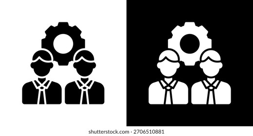 Employee Icon Vector Illustration. Designed For Creative Flexibility In Light And Dark Versions.