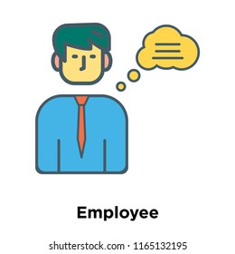 Employee icon vector isolated on white background, Employee transparent sign