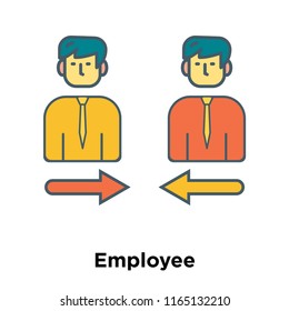 Employee icon vector isolated on white background, Employee transparent sign