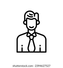 employee icon. vector line icon for your website, mobile, presentation, and logo design.