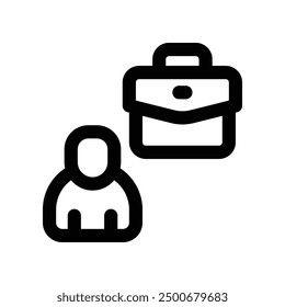 employee icon. vector line icon for your website, mobile, presentation, and logo design.
