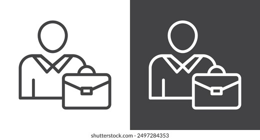 Empleado icono Vector logo conjunto colección para Web App UI